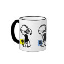 Girl M Yellow blue & pink Mug (M08-534)