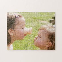 Girl Making a Piggy Face Puzzle