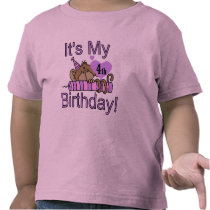 Girl Monkey 4th Birthday Tshirts and Gifts