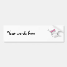 Girl mummy bumper sticker
