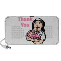 girl nurse thank you mini speakers