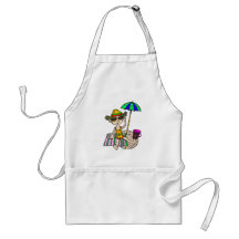 Girl On Beach Apron