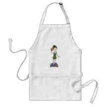 Girl On Beach With Seashell Apron