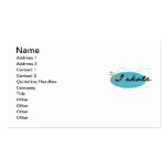 Girl on Ice I Skate T-shirts and Gifts Business Card