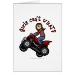 Girl on Red Four Wheeler Cards