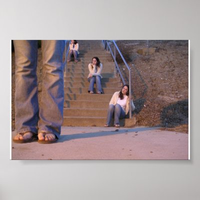 Girl on steps print by dana21787