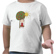 Girl on Swing  T-shirts and Gifts
