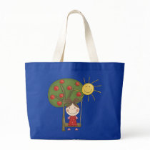 Girl on Swing  T-shirts and Gifts Canvas Bags