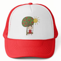 Girl on Swing  T-shirts and Gifts Hats