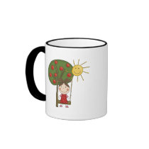 Girl on Swing  T-shirts and Gifts Mug