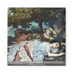 Girl On The Seine,  By Courbet Gustave magnets