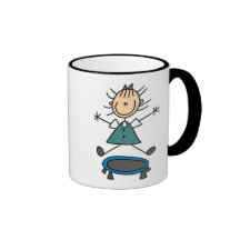 Girl On Trampoline Mug