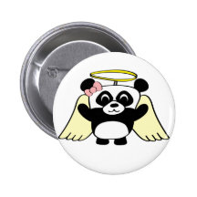 Girl Panda Little Angel Pin