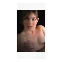 girl photocard photo card template