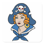 Girl Pirate stickers