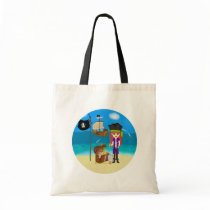 Girl Pirate with Treasure Chest Bag