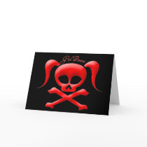 Girl Pirates Greeting Card