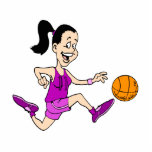 Girl playing basketball 11 photo sculptures