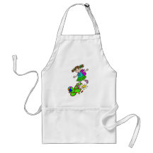 Girl Playing Hopscotch 2 Aprons