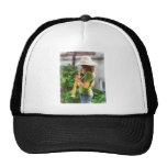 Girl Playing Saxophone Mesh Hats