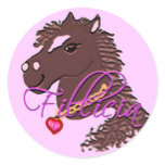 Girl Pony Fillicia stickers