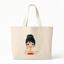 girl portrait bags