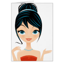 girl portrait cards