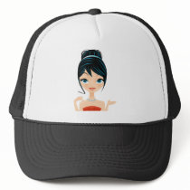 girl portrait hats