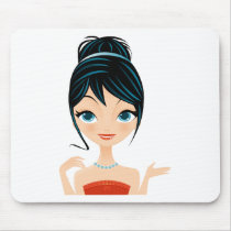 girl portrait mousepads