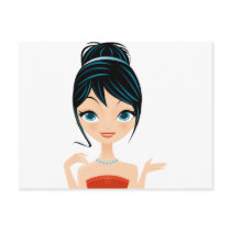 girl portrait postcards