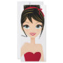 girl presenting rack card template