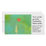 Girl reaching sweet hopeful art fun girly painting photo cards