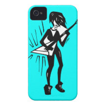 Girl rocker iPhone 4 Case-Mate case