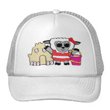 Girl Sheep with Sandcastle Mesh Hat