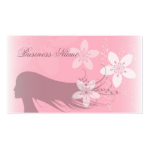 Girl Silhouette Business Card