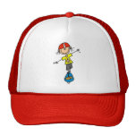Girl Skateboarder Tshirts and Gifts Trucker Hats