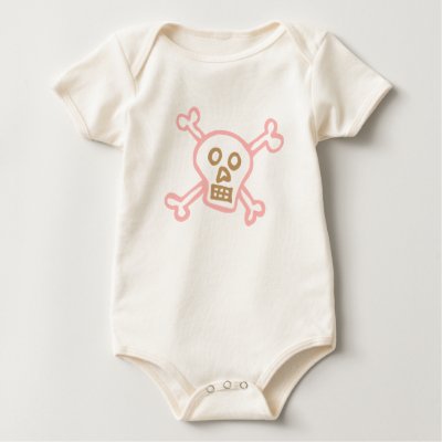 Girl Skull and Crossbones Tshirts by mybabysays