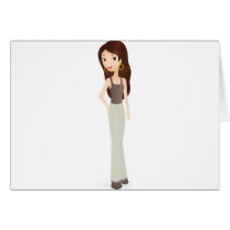 Girl Smile cards