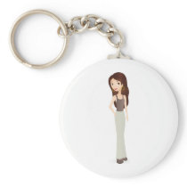 Girl Smile keychains
