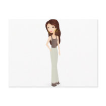 Girl Smile postcards