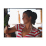 Girl Smiling with Parrot on Arm Post Card