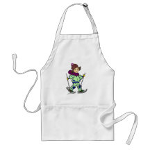 Girl Snow Skiing 2 Apron
