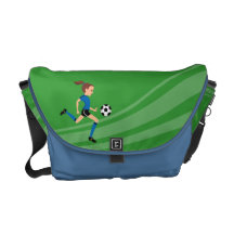 Girl Soccer Player Practice Bag Commuter Bags