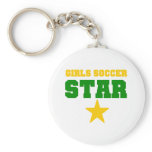 Girl Soccer Star keychains