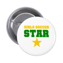 Girl Soccer Star Pin