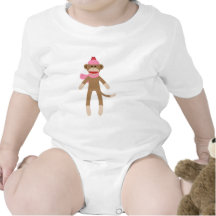 girl sock monkey t shirt