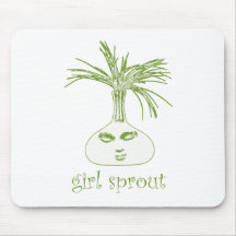 Girl Sprout Mouse Mats