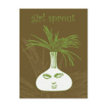 Girl Sprout postcards