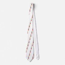 girl stepping on heart neck tie