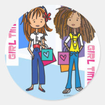 Girl Time Stickers
